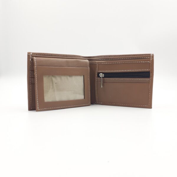 207-Men’s Bifold Slim Leather Wallet - Image 4