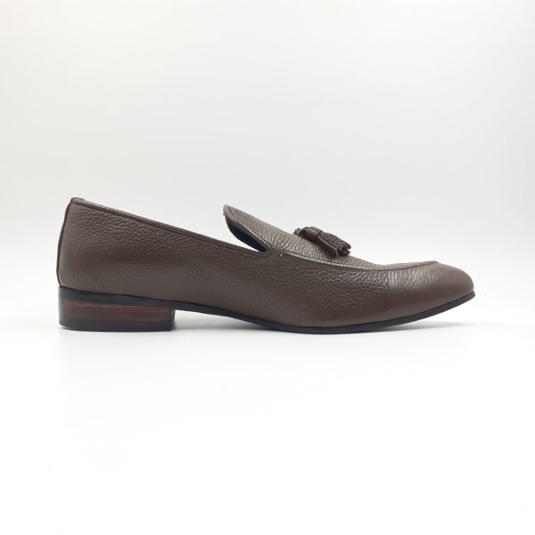 504 Tusel Single Brown Formal Leather Shoes - Image 2