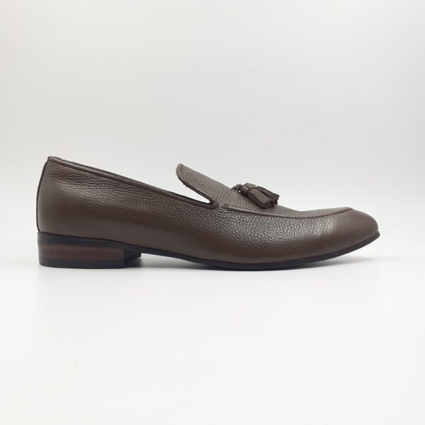 504 Tusel Single Brown Formal Leather Shoes - Image 3