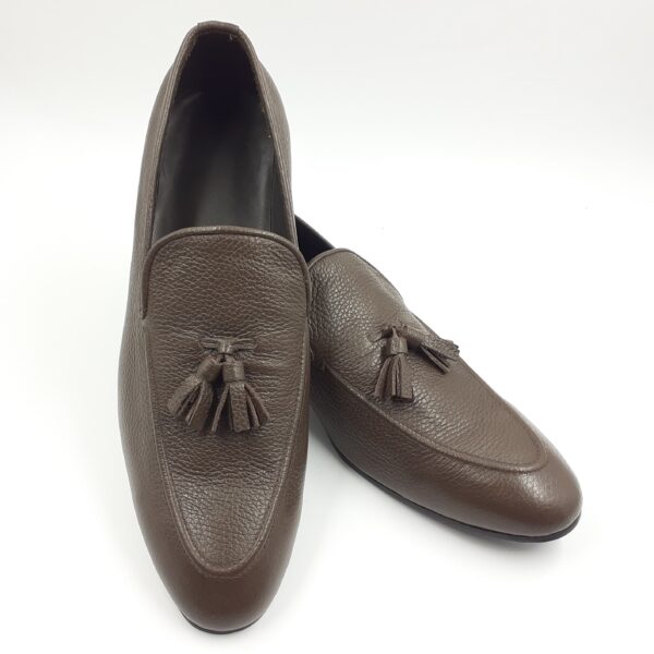 504 Tusel Single Brown Formal Leather Shoes