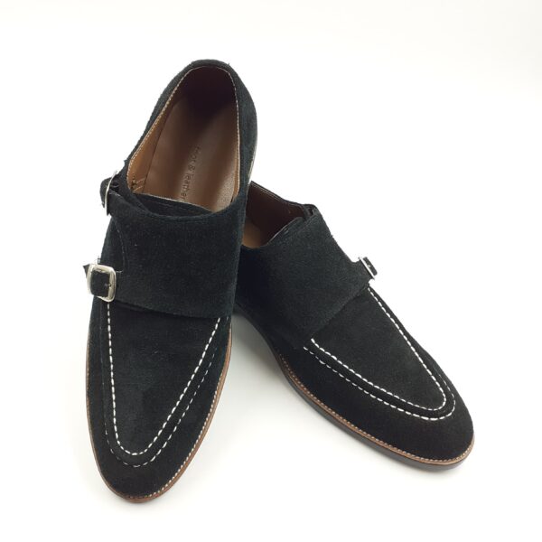 512-Suede D-Buckle Leather Shoes