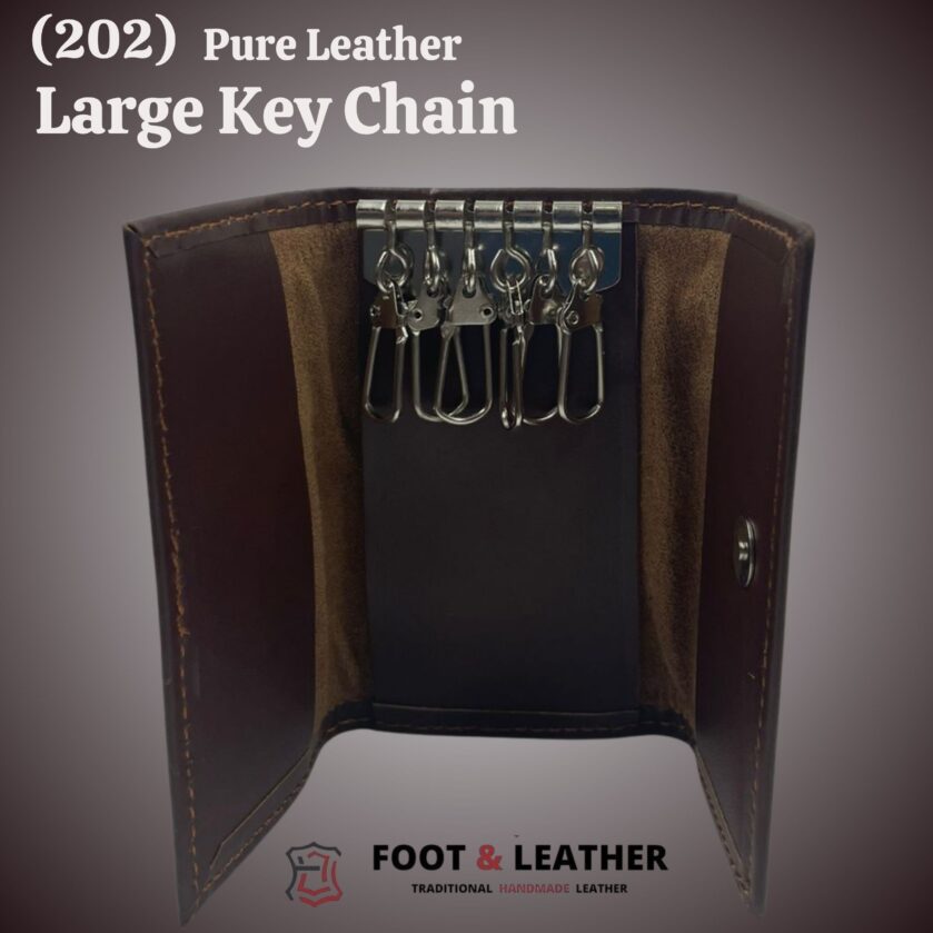 (202) Pure Leather Large Key Chain – Foot & Leather - Image 11