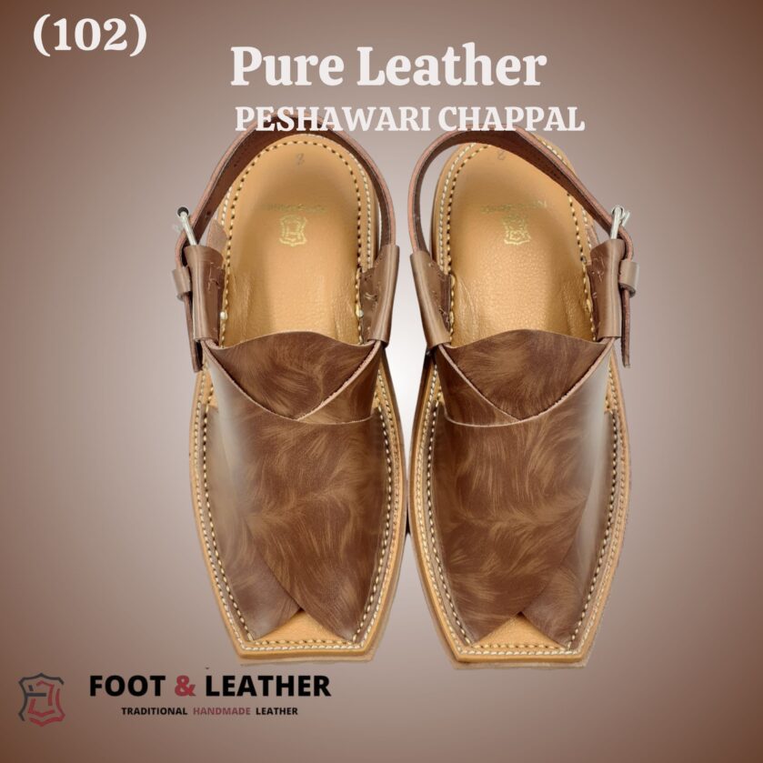 Pure Leather Peshawari Chappal (102) - Image 3