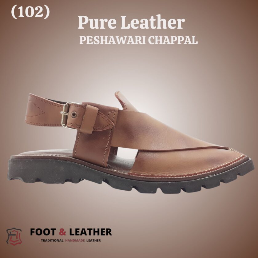 Pure Leather Peshawari Chappal (102) - Image 2