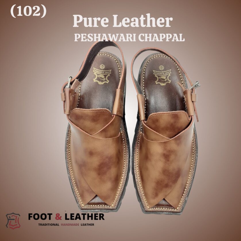 Pure Leather Peshawari Chappal (102) - Image 3