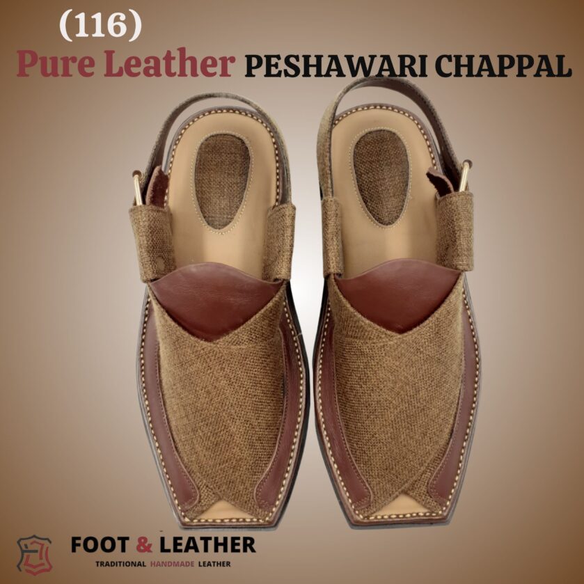 Pure Leather Peshawari Chappal (116) - Image 4