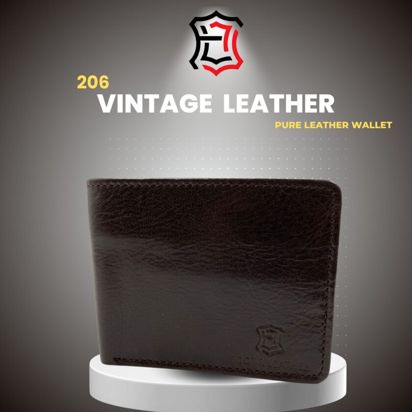 Wallet 206 – Vintage Leather | Pure Leather Wallet - Image 6