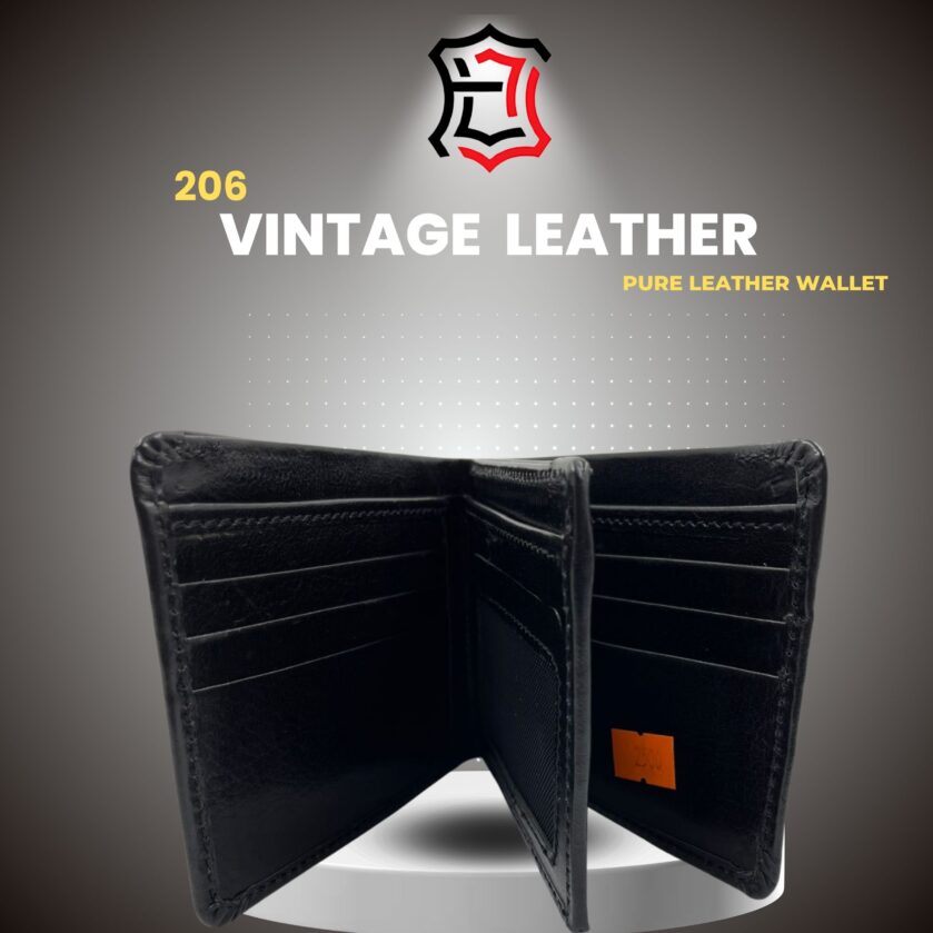 Wallet 206 – Vintage Leather | Pure Leather Wallet - Image 4