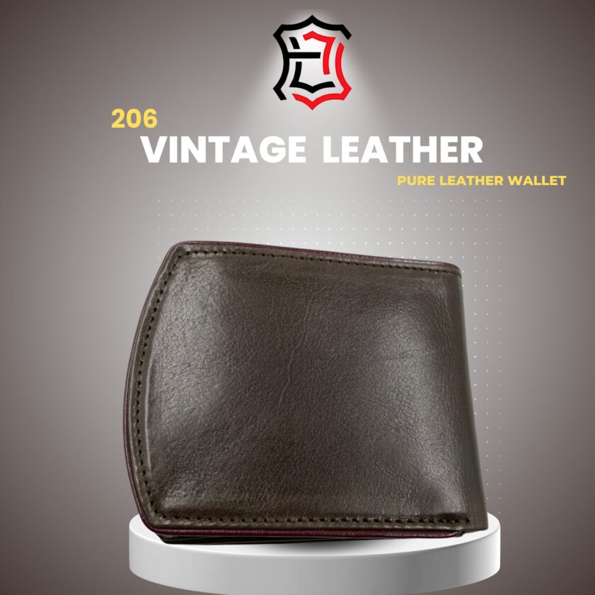 Wallet 206 – Vintage Leather | Pure Leather Wallet - Image 2