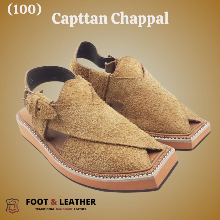 Capttan Chappal (100)  Pure Leather