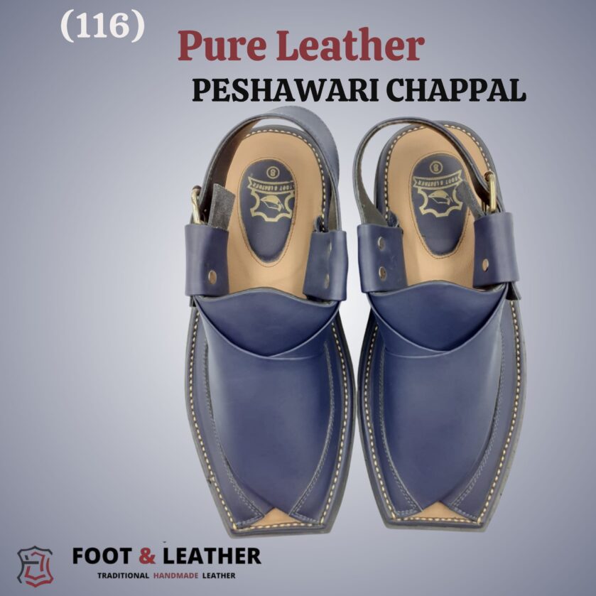 Pure Leather Peshawari Chappal (116) - Image 3