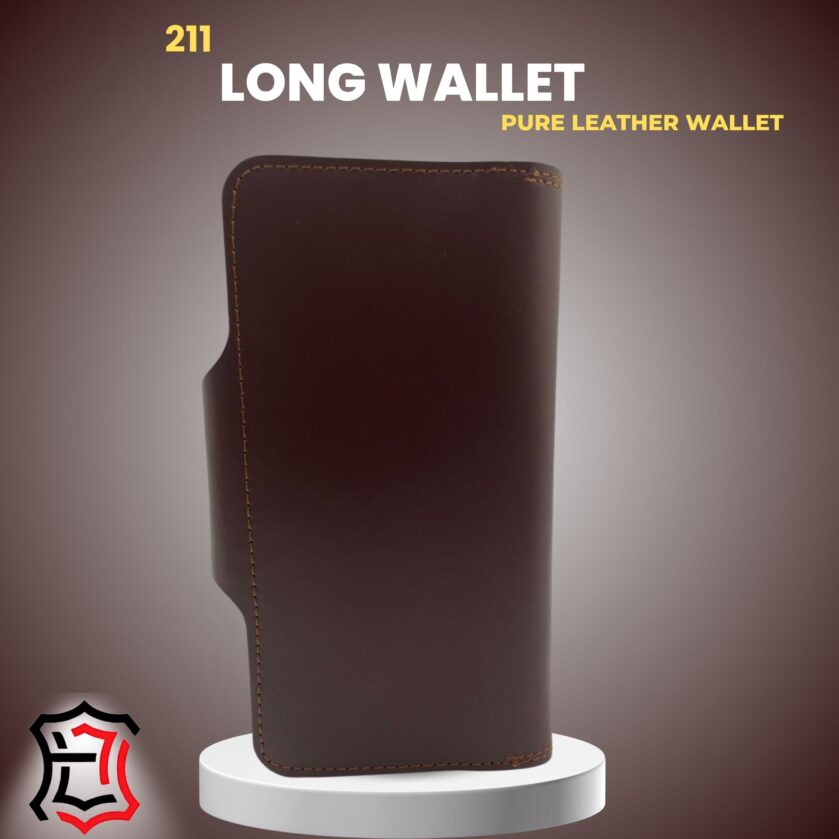 Pure Leather Long Wallet Model 211 — Elegance in Every Stitch - Image 3