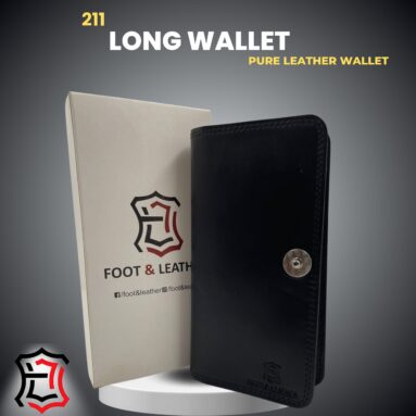 Pure Leather Long Wallet Model 211 — Elegance in Every Stitch