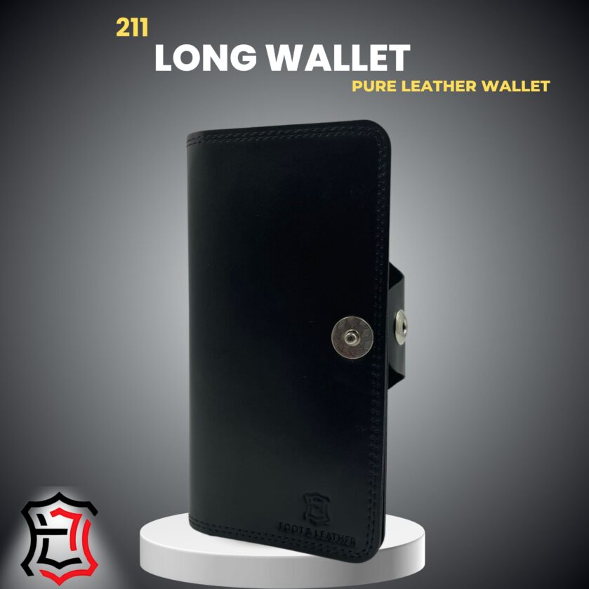Pure Leather Long Wallet Model 211 — Elegance in Every Stitch - Image 3