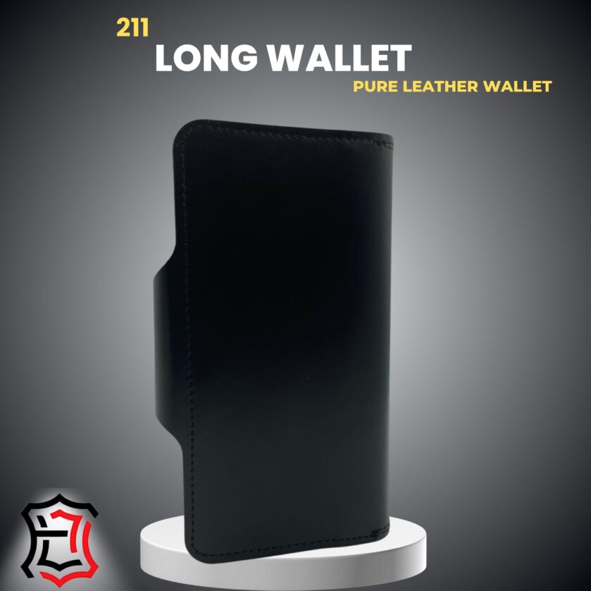 Pure Leather Long Wallet Model 211 — Elegance in Every Stitch - Image 4