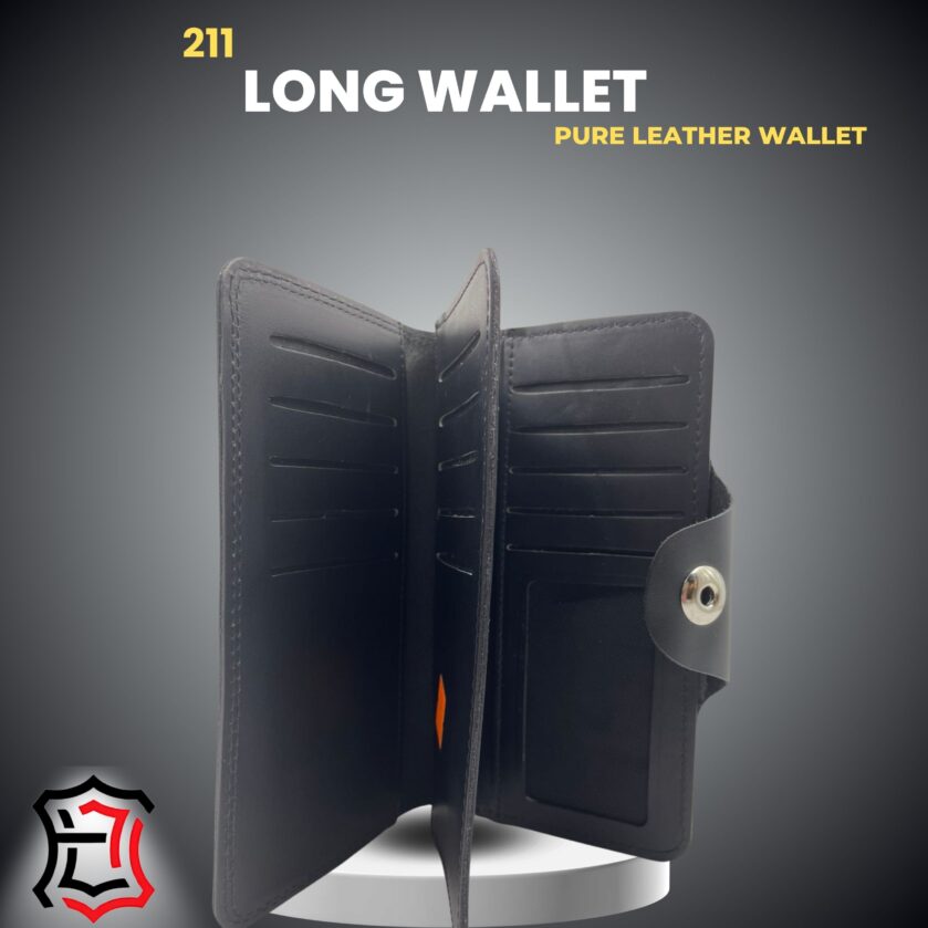 Pure Leather Long Wallet Model 211 — Elegance in Every Stitch - Image 5