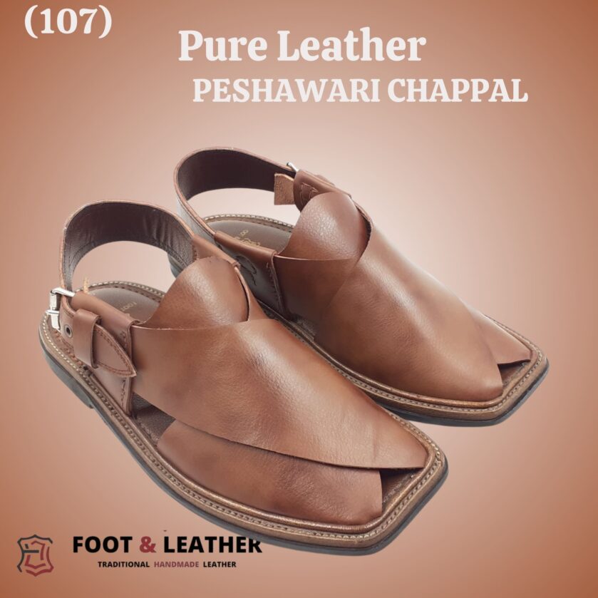 Pure Leather Peshawari Chappal (107) - Image 2