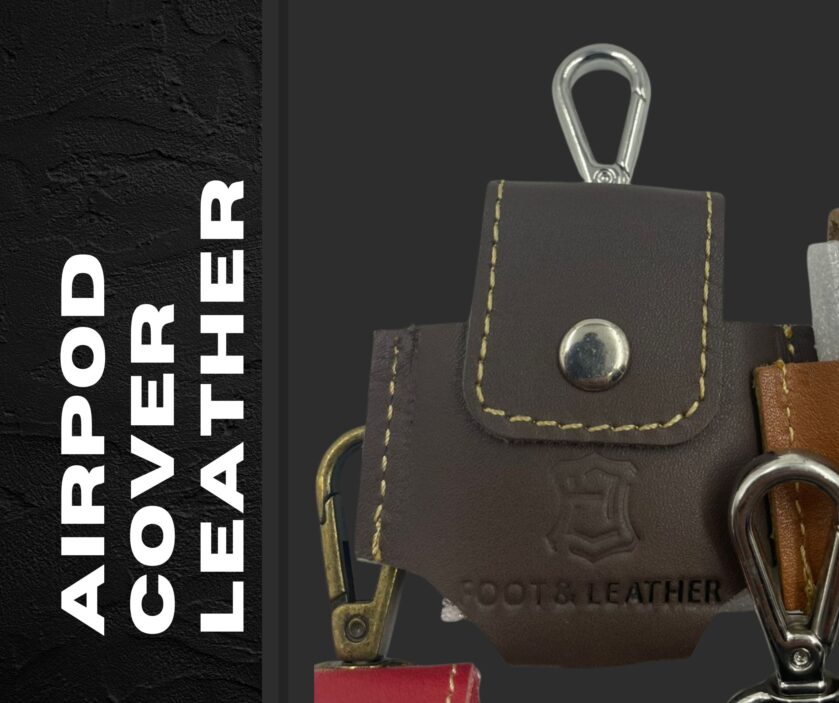 Premium Leather AirPods Cover – Foot & Leather - Image 3