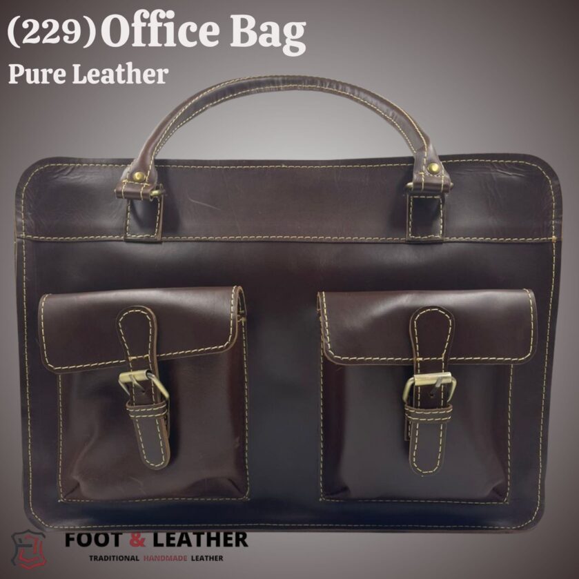 (229) Office Bag – Pure Leather | Foot & Leather