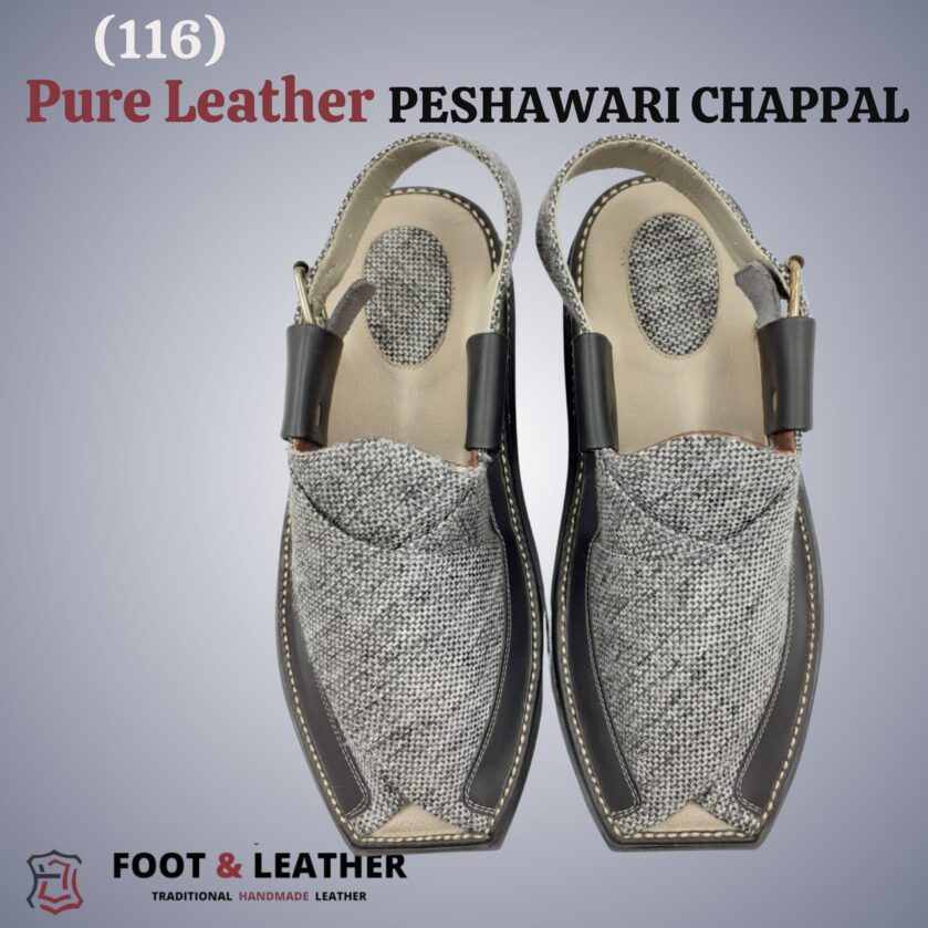 Pure Leather Peshawari Chappal (116) - Image 4