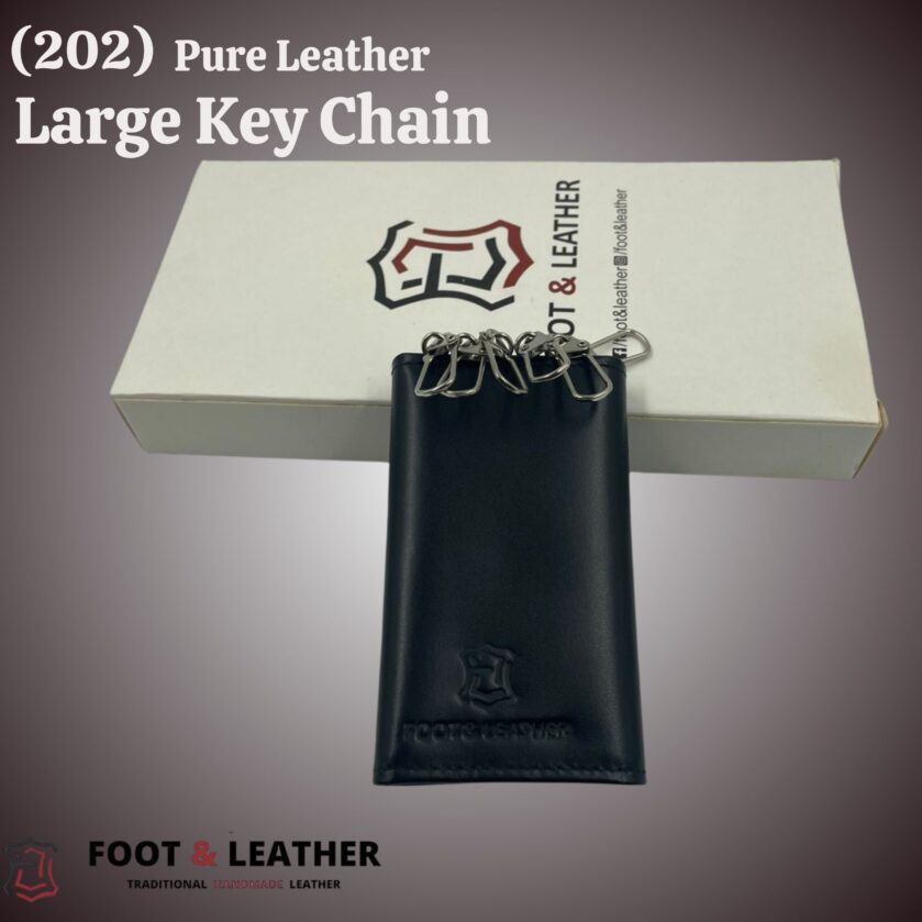 (202) Pure Leather Large Key Chain – Foot & Leather - Image 8