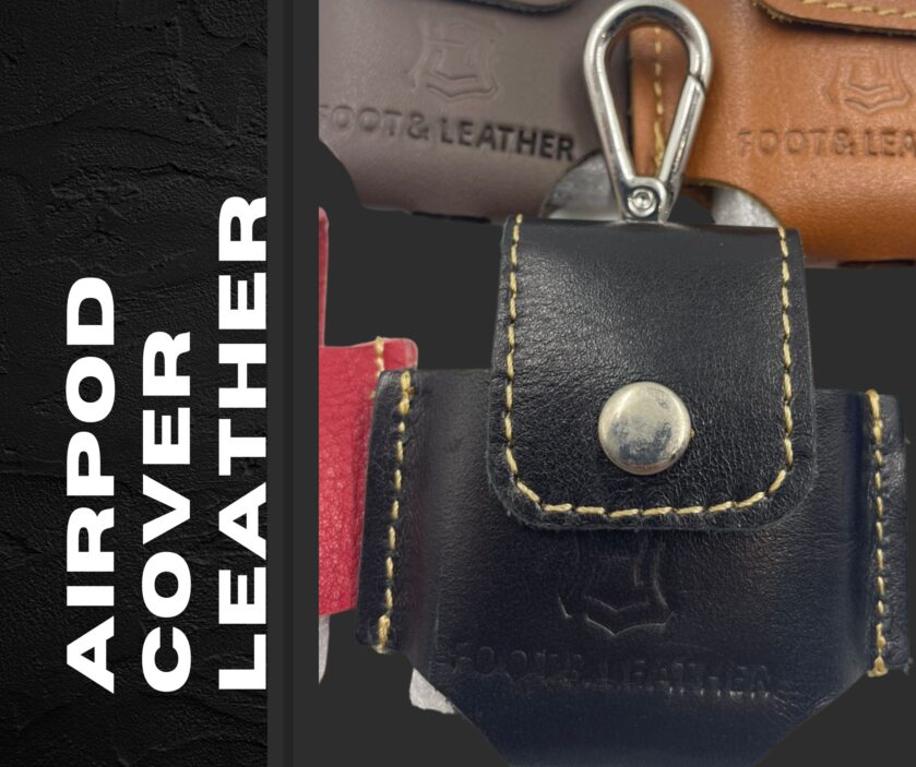 Premium Leather AirPods Cover – Foot & Leather - Image 2