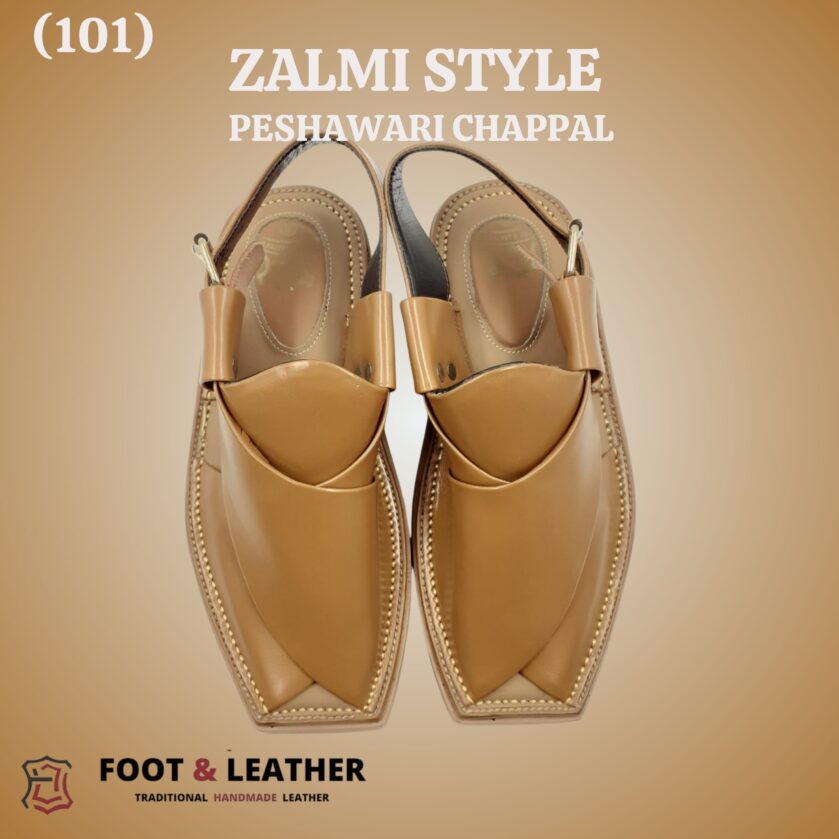 Zalmi Style Peshawari Chappal (101) - Image 4