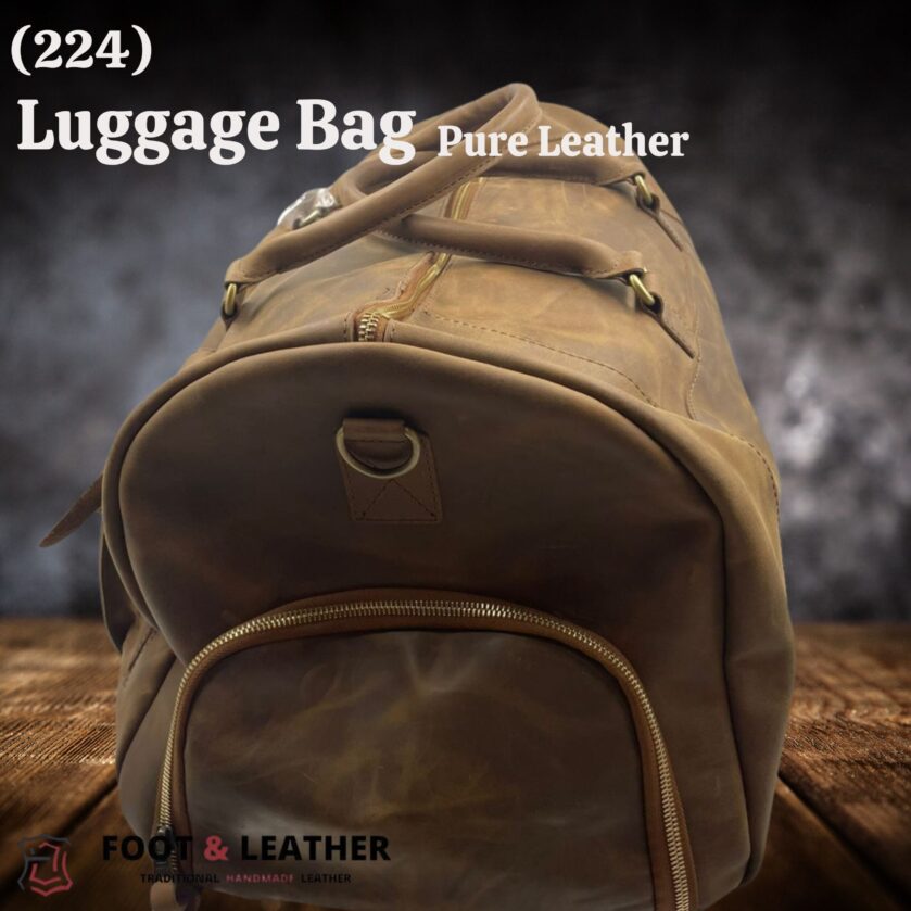 (224) Pure Leather Luggage Bag | Foot & Leather - Image 3
