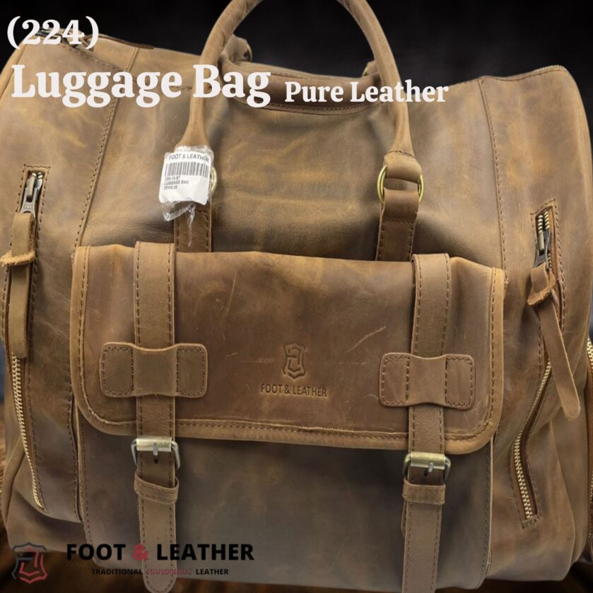(224) Pure Leather Luggage Bag | Foot & Leather - Image 2