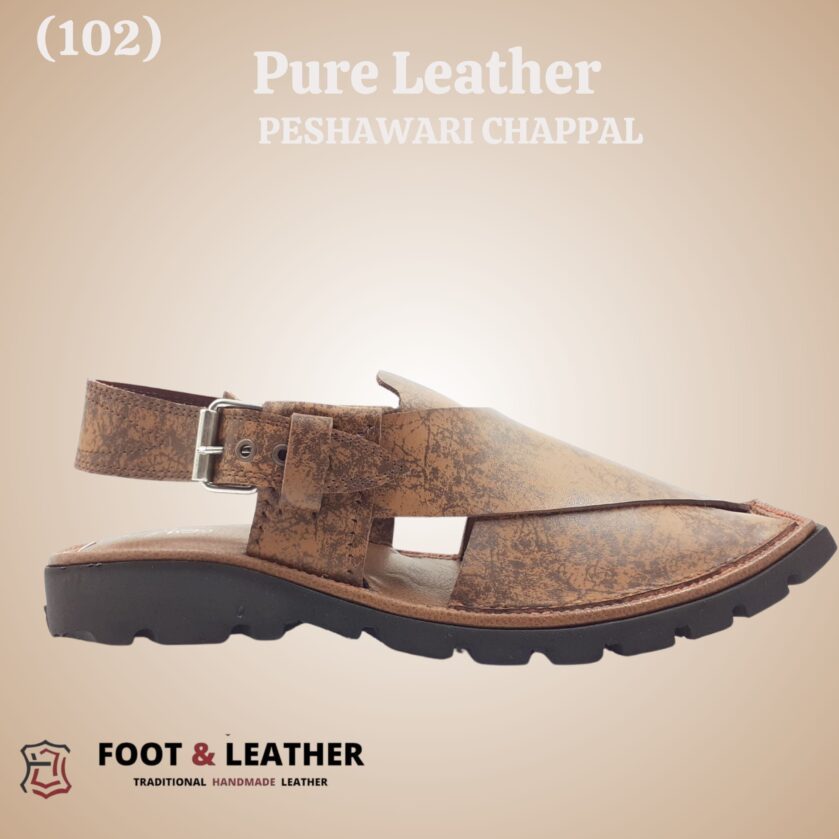 Pure Leather Peshawari Chappal (102) - Image 3