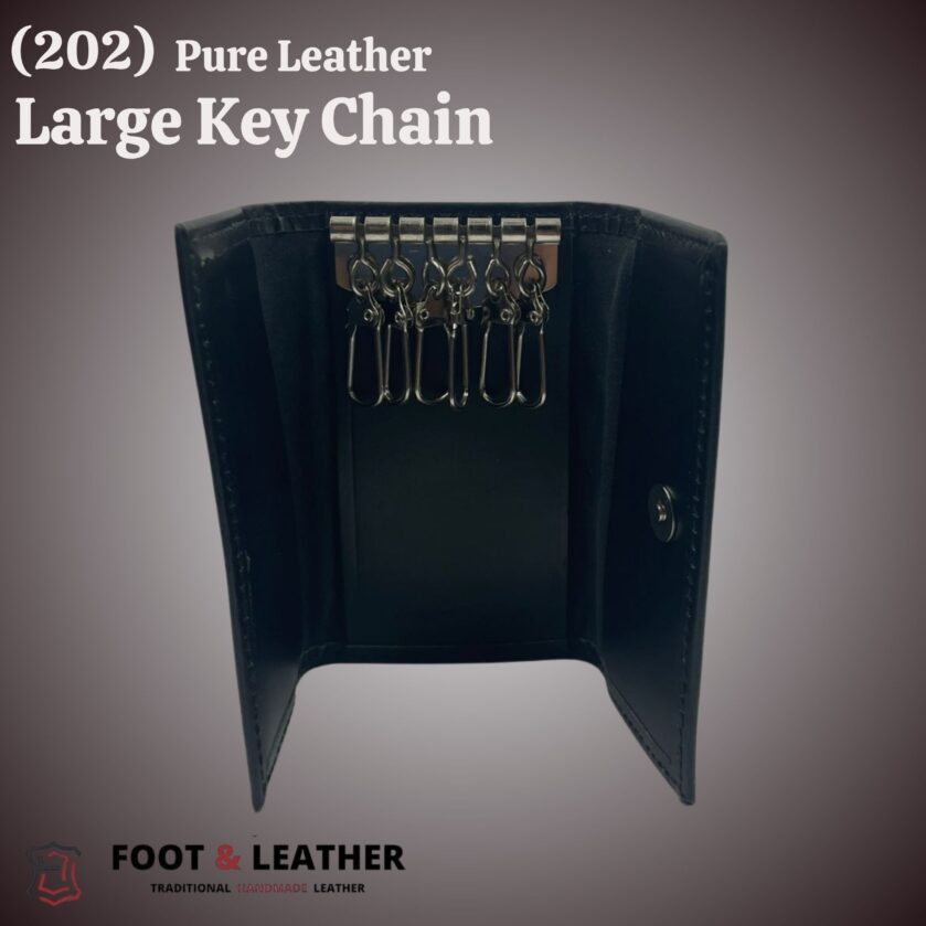 (202) Pure Leather Large Key Chain – Foot & Leather - Image 7