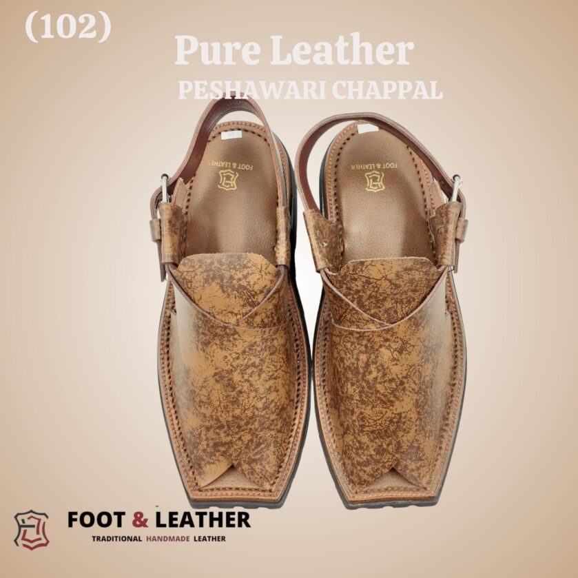 Pure Leather Peshawari Chappal (102) - Image 2