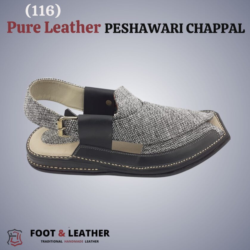 Pure Leather Peshawari Chappal (116) - Image 2