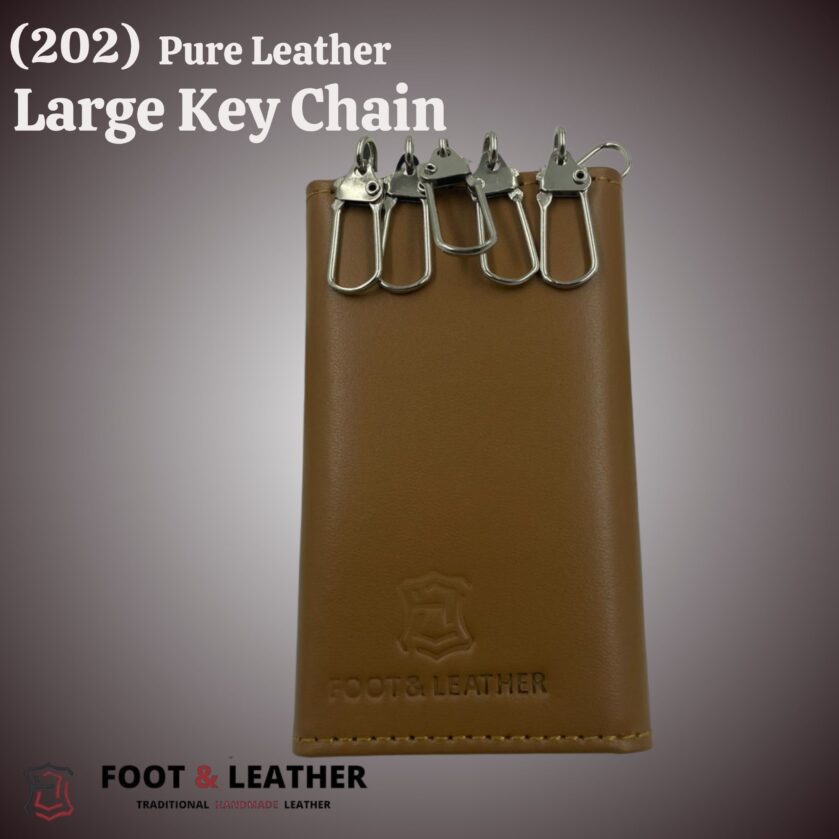 (202) Pure Leather Large Key Chain – Foot & Leather - Image 5