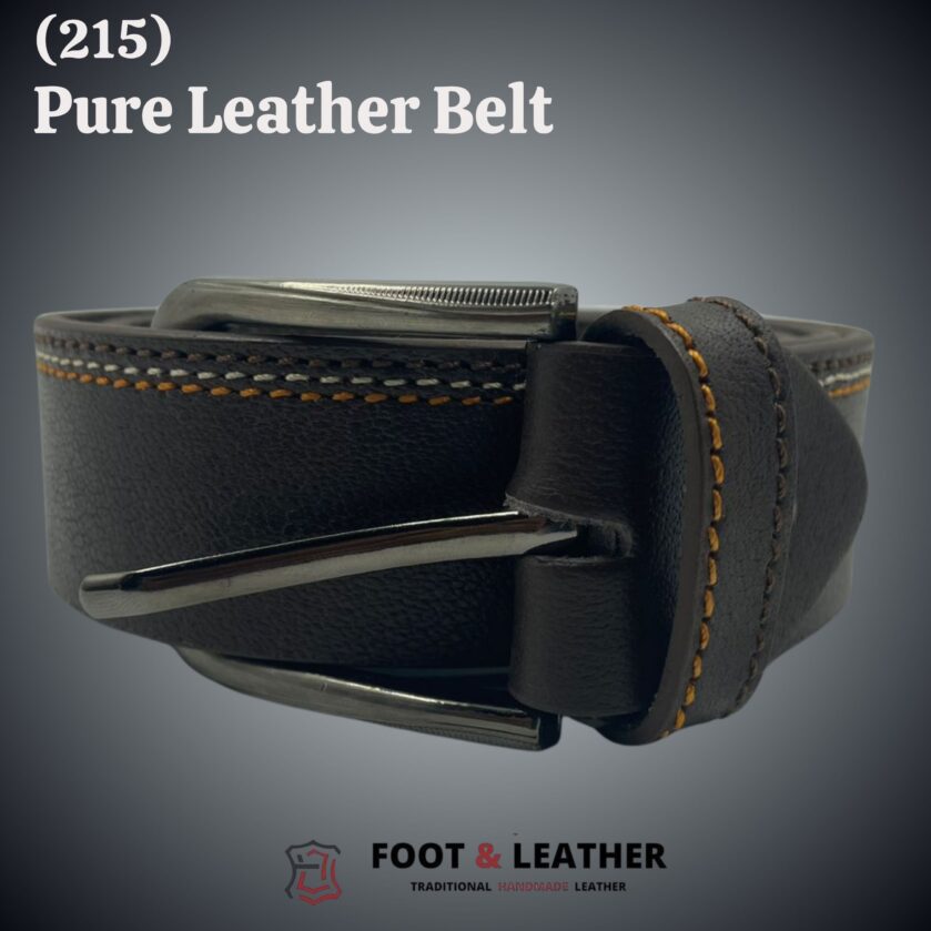 (215) Pure Leather Belt - Image 3