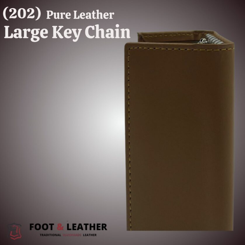 (202) Pure Leather Large Key Chain – Foot & Leather - Image 3