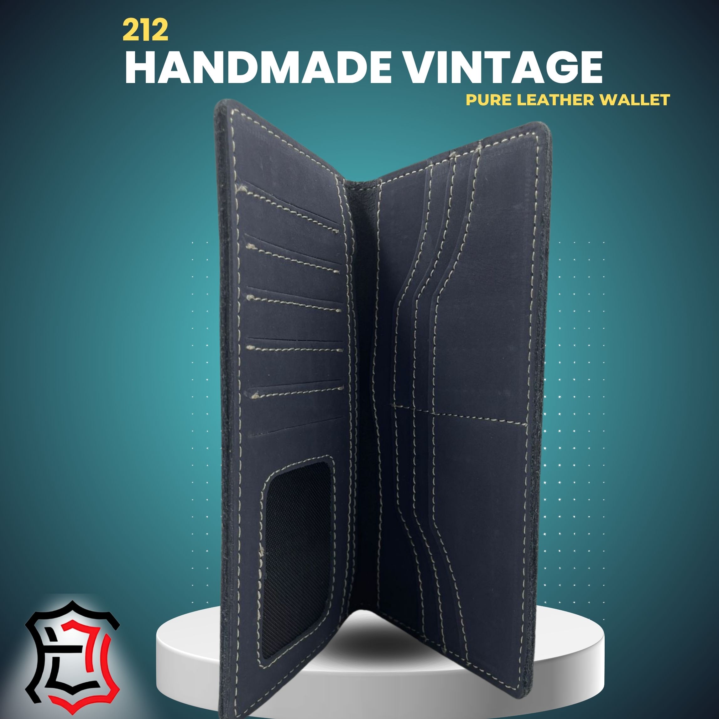 Wallet 212 – a handmade vintage pure leather - Image 3