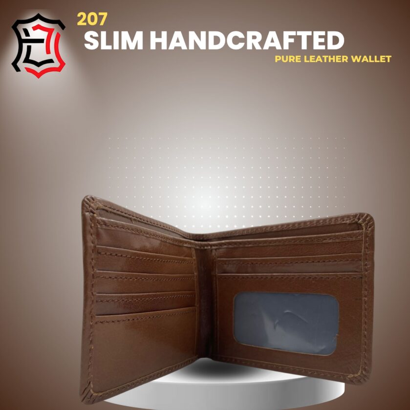 Handmade Vintage Leather Wallet (210) - Image 4