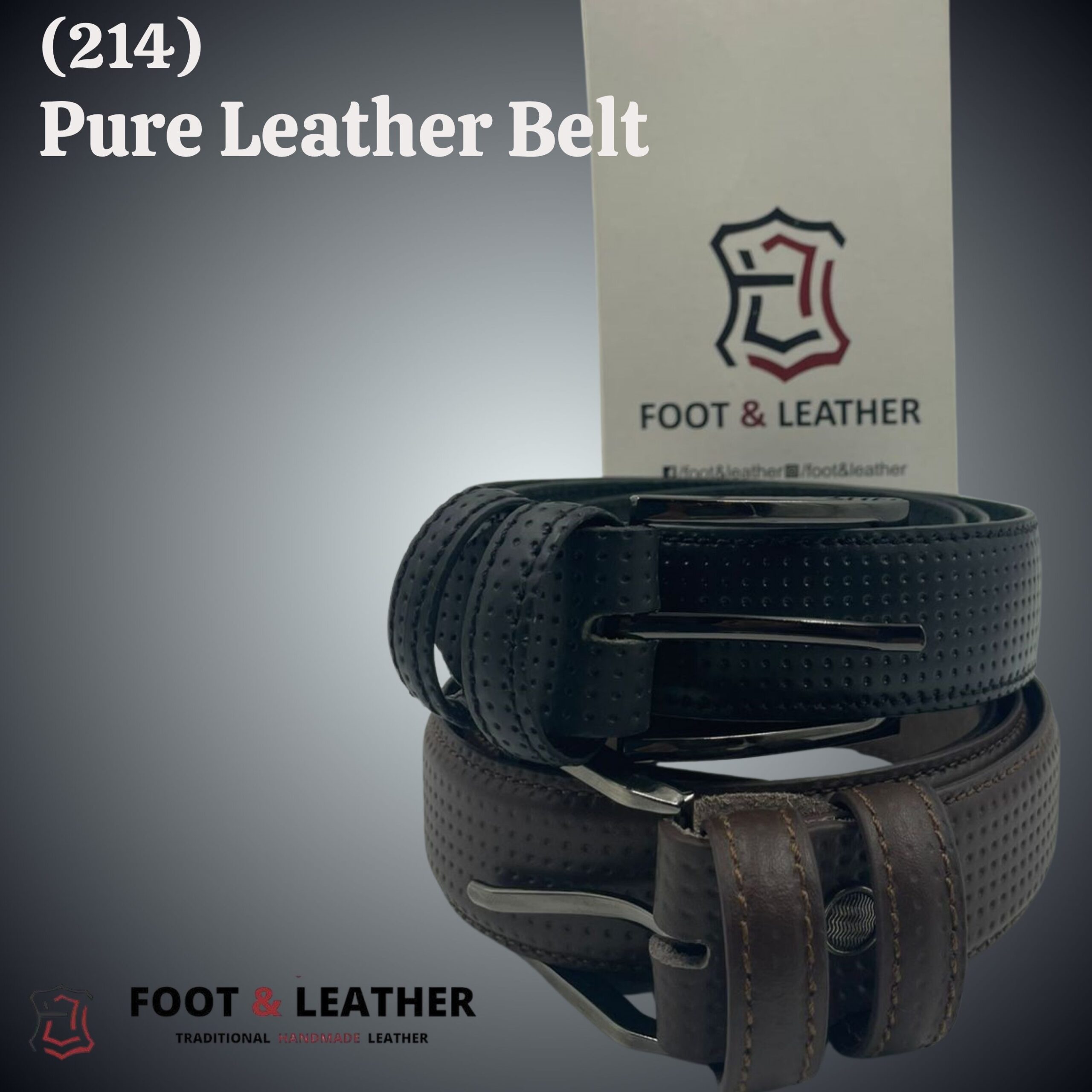 (214) Pure Leather Belt