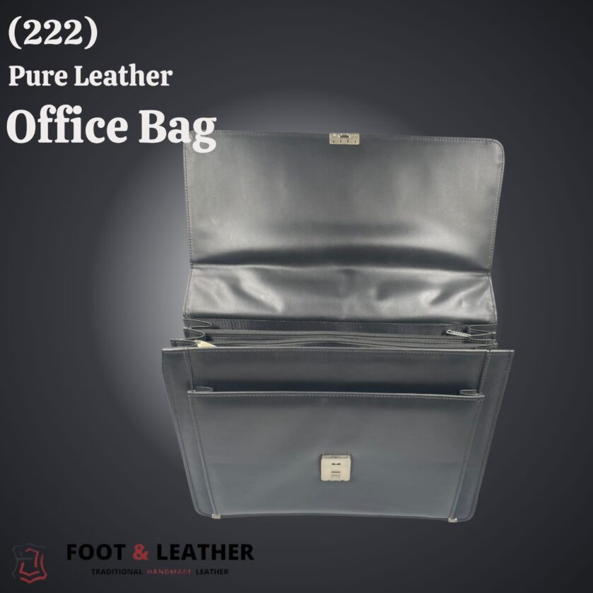 (222) Pure Leather Office Bag – Foot & Leather - Image 3