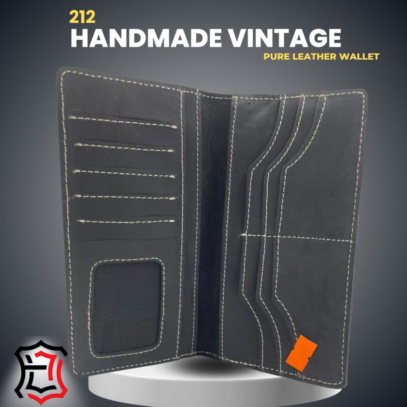 Wallet 212 – a handmade vintage pure leather - Image 3
