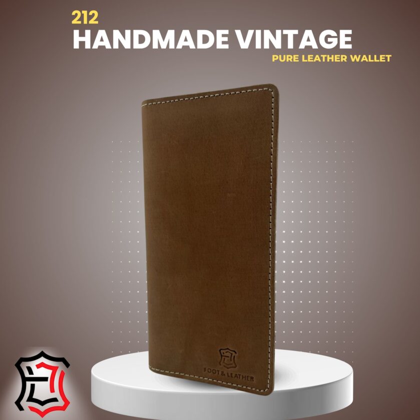 Wallet 212 – a handmade vintage pure leather - Image 4