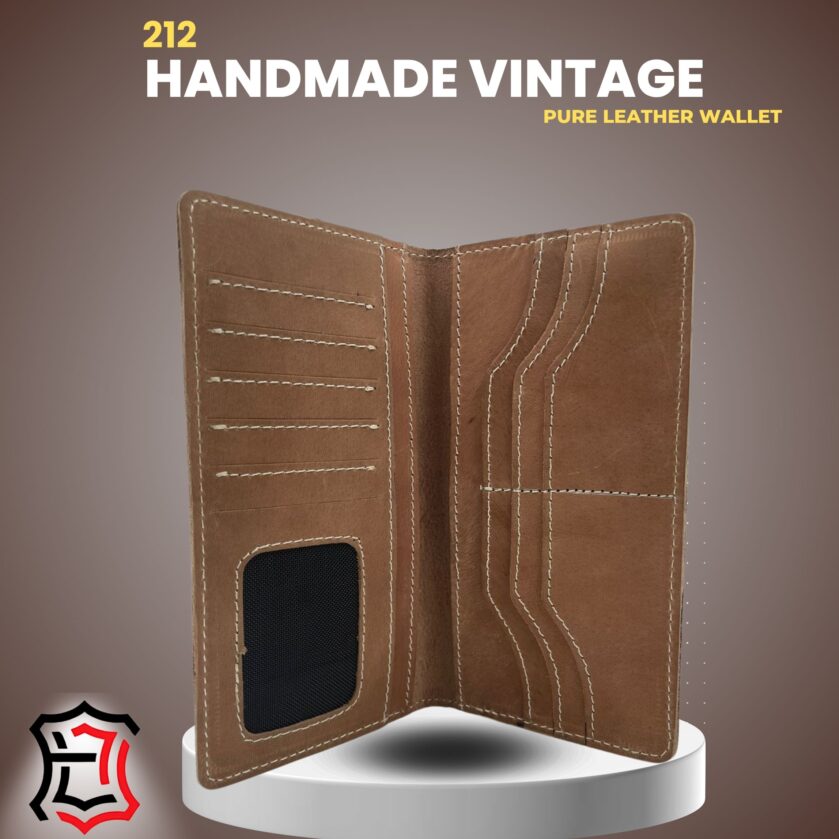 Wallet 212 – a handmade vintage pure leather - Image 3