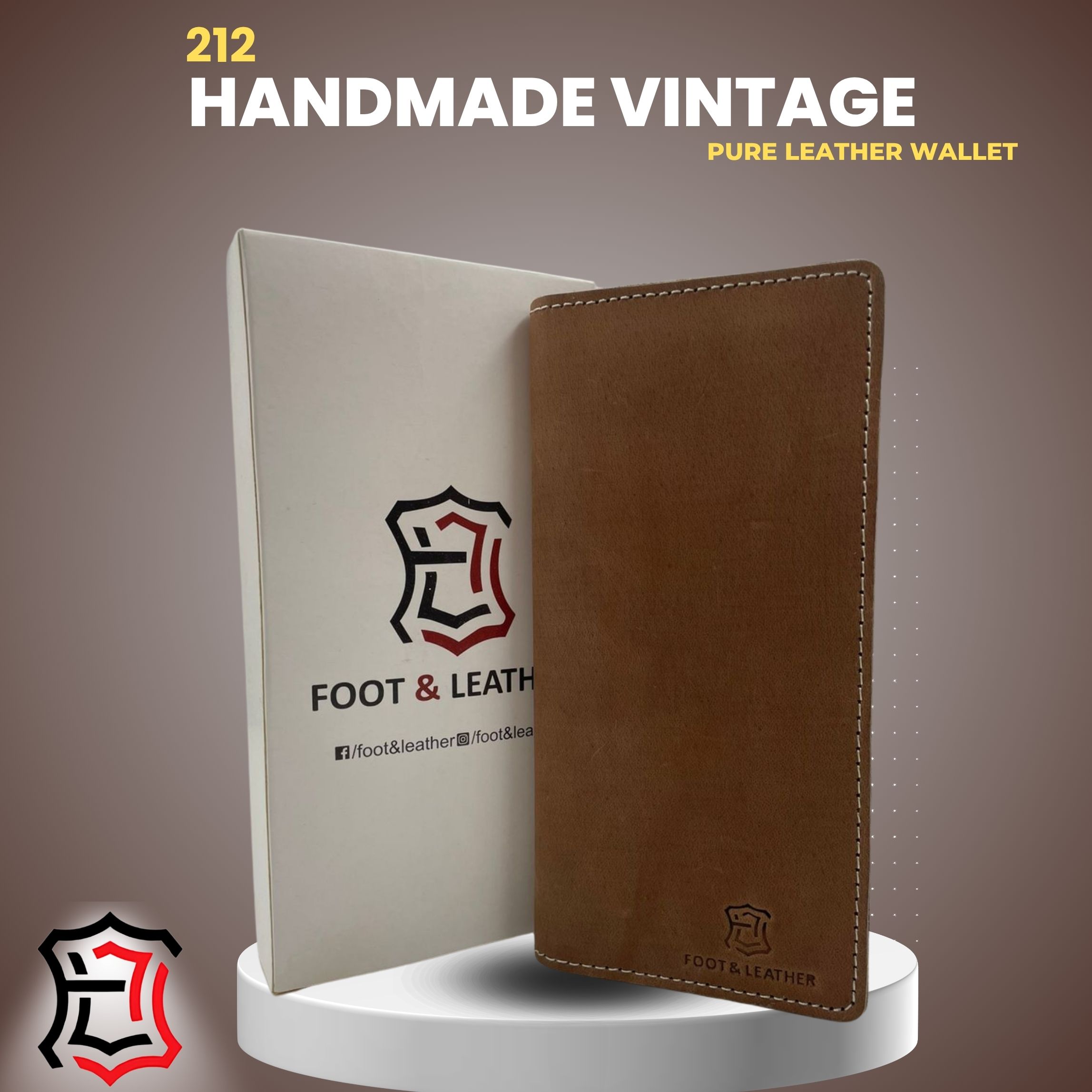 Wallet 212 – a handmade vintage pure leather