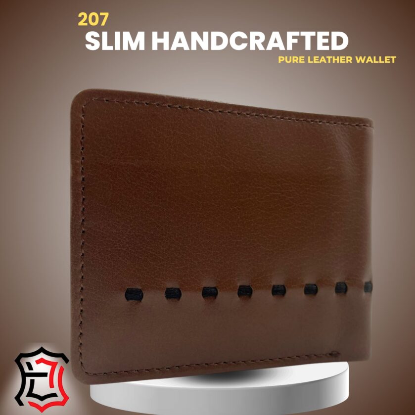 Handmade Vintage Leather Wallet (210) - Image 2