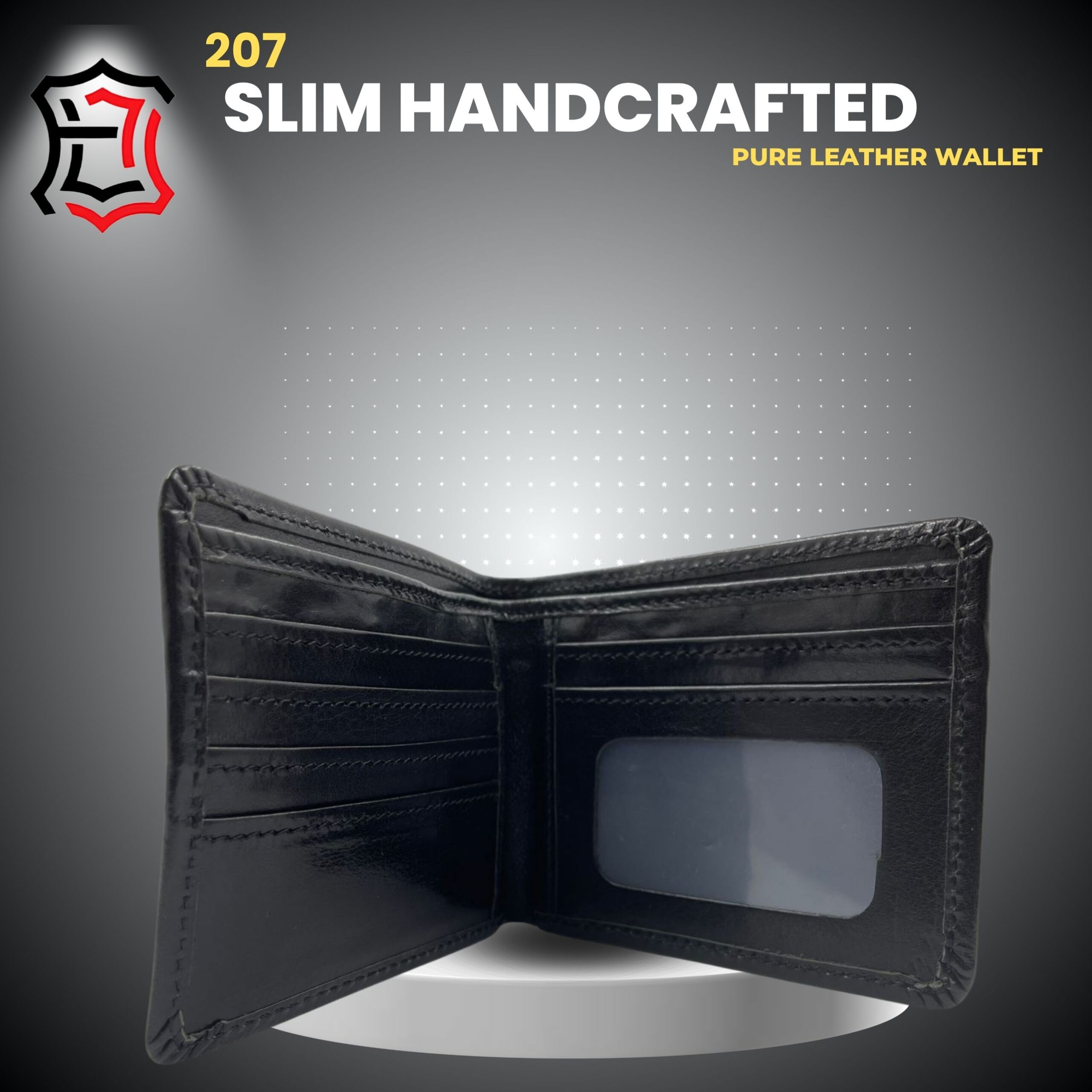 Handmade Vintage Leather Wallet (210) - Image 3