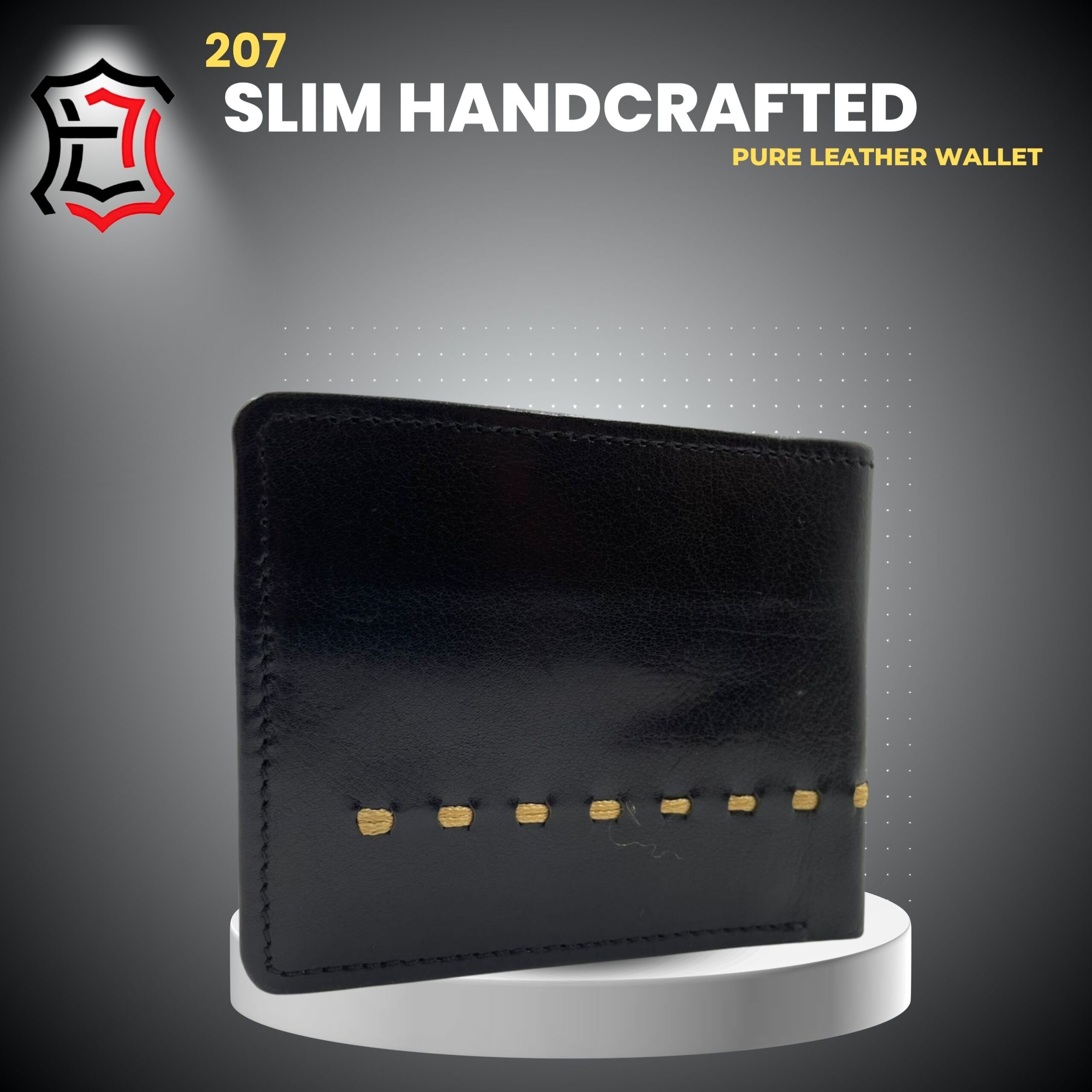 Handmade Vintage Leather Wallet (210) - Image 2