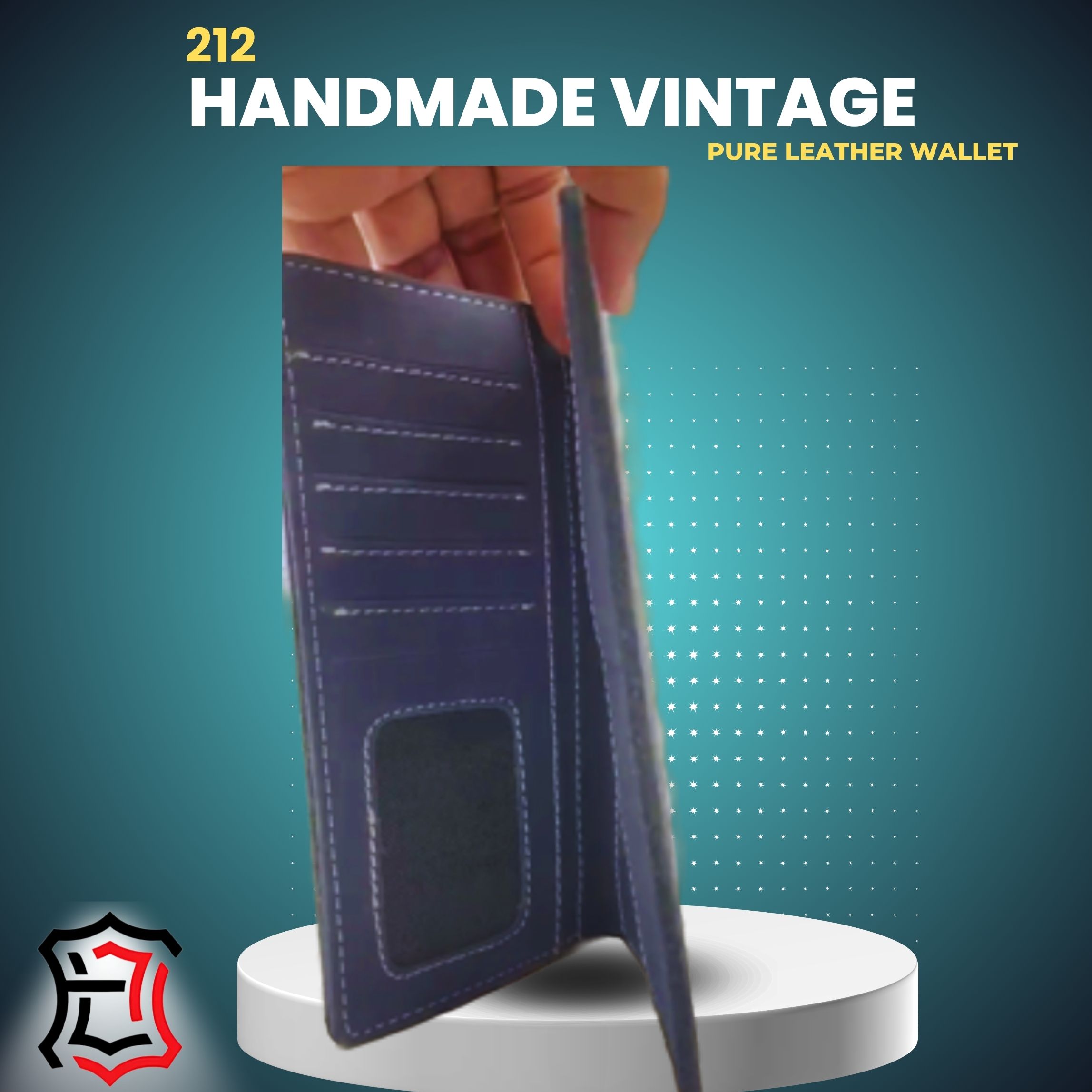 Wallet 212 – a handmade vintage pure leather - Image 5