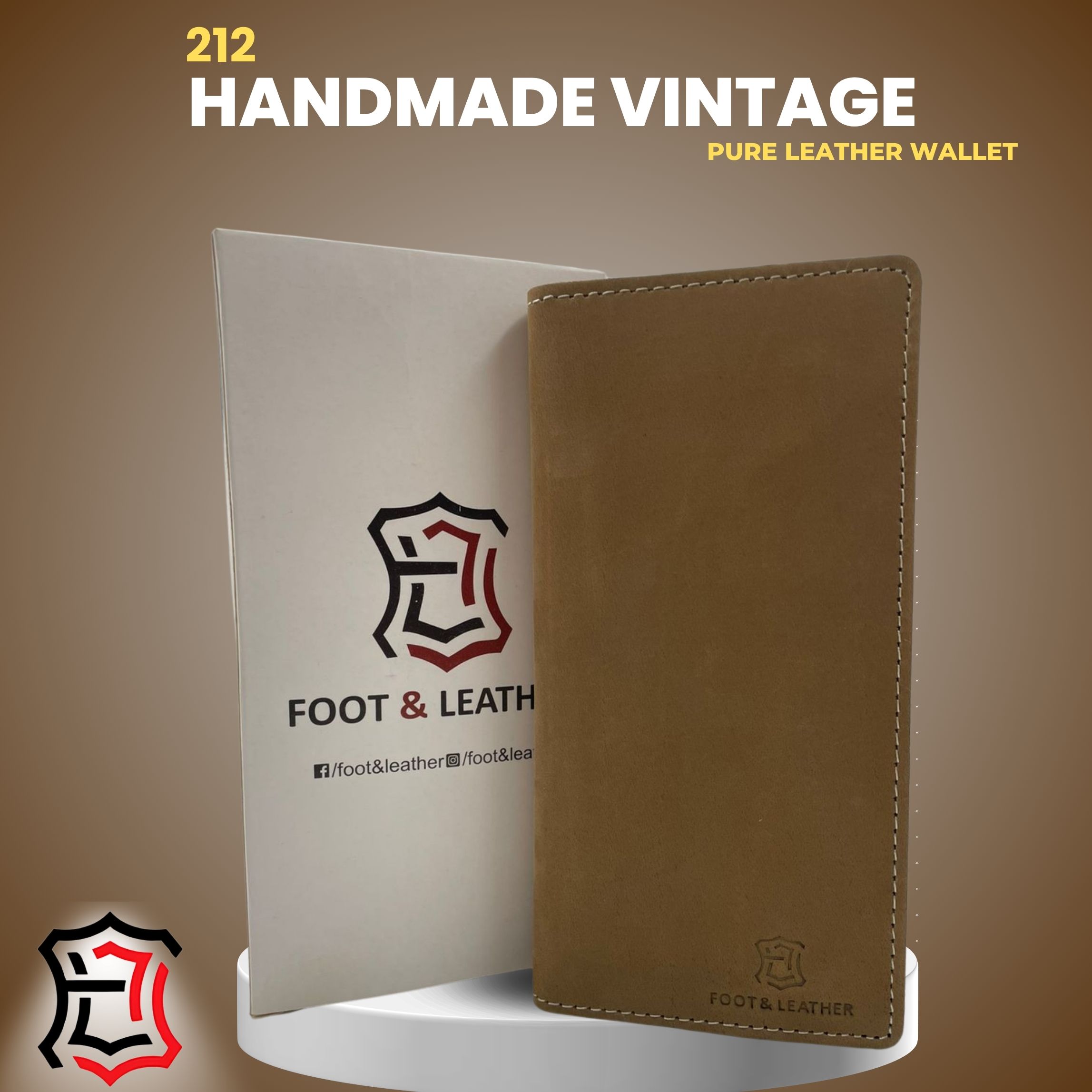 Wallet 212 – a handmade vintage pure leather