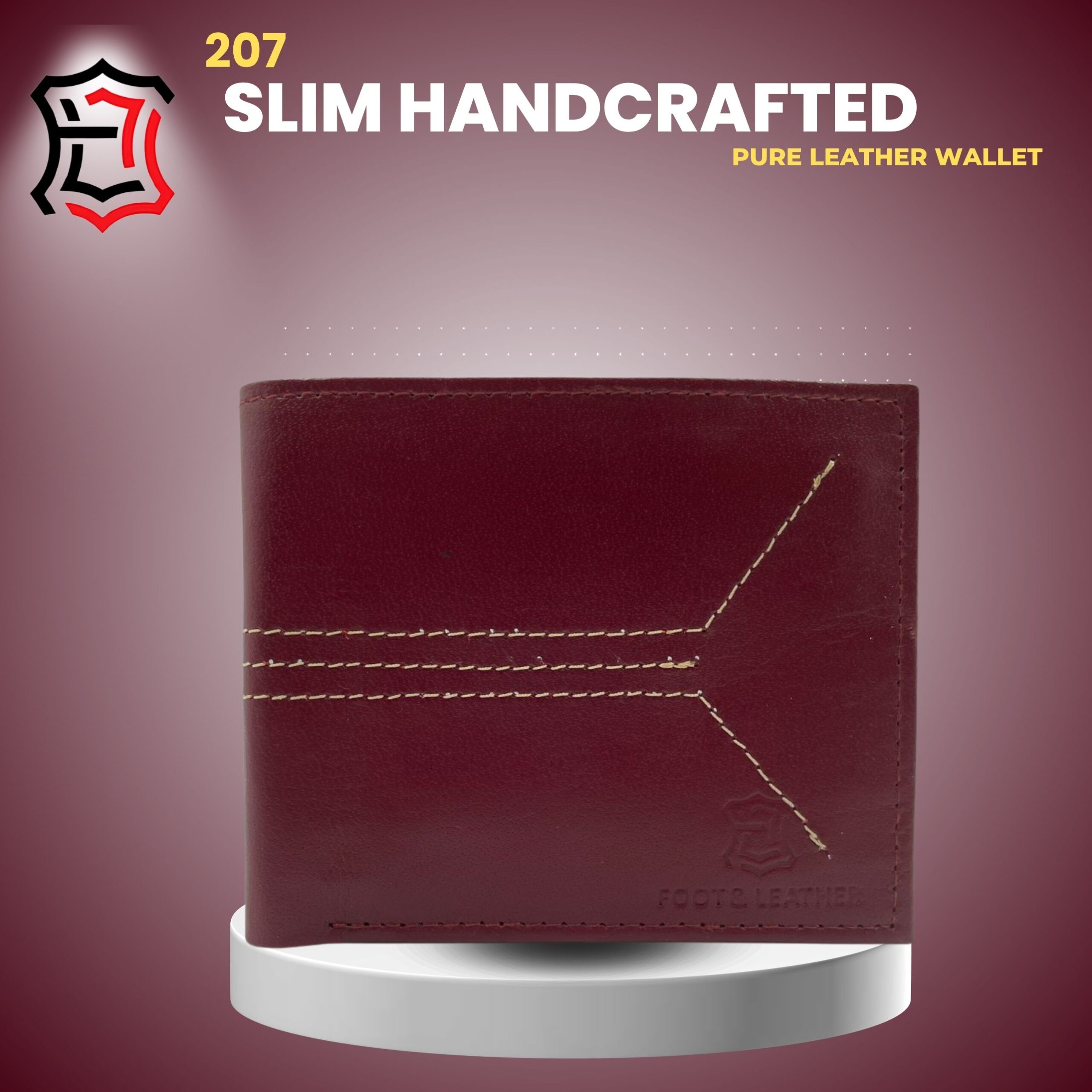 Handmade Vintage Leather Wallet (210)